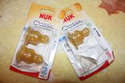 НОВЫЕ!!! Латексные соски на бутылочку Nuk 1 и 2 (Германия)